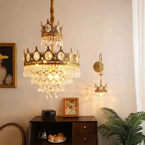 Crystal chandelier for elegant and refined lighting - vue 3 sur 14