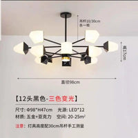 Modern LED chandelier for magical indoor lighting
