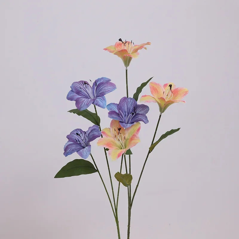 Decorative silk lily flowers for indoor and outdoor use - vue 6 sur 15