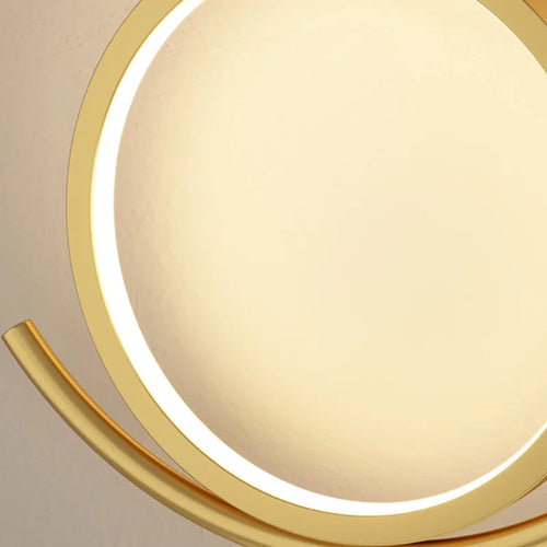 Modern gold metal wall light for a minimalist atmosphere - vue 6 sur 8