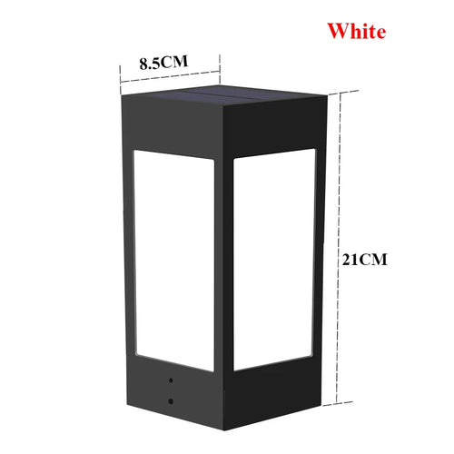 Decorative solar column lantern for garden and outdoor - vue 18 sur 20