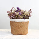 seagrass hanging basket for storage and planting