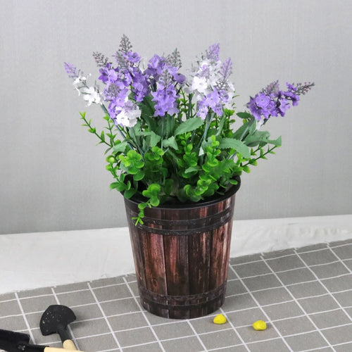 retro resin flower pot for hydroponics - vue 6 sur 7