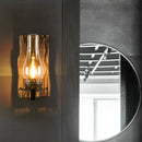 American vintage wooden wall light for restaurant, bar or loft