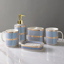 stylish and practical ceramic bathroom accessory set