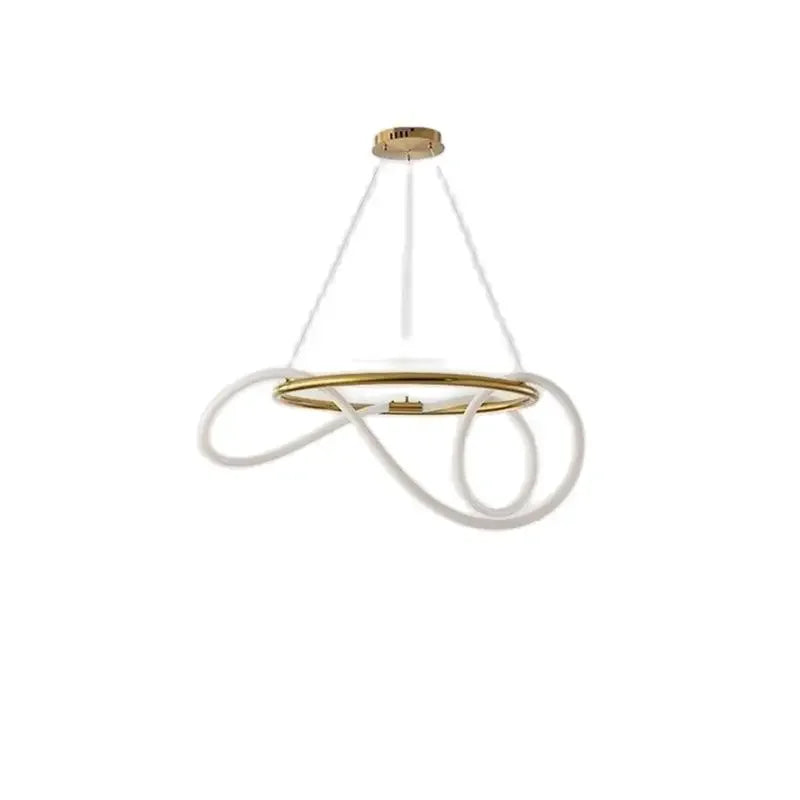 Nordic Modern Round Ceiling Chandelier For Living Room Restaurant Bedroom Hotel Home Decor Hanging Led Lamp Luster Lighting