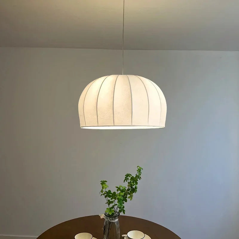 Nordic wabi-sabi silk cocoon decorative pendant light