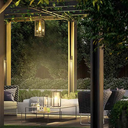 Waterproof retro pendant light for decorative outdoor lighting - vue 2 sur 8