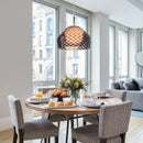 Italian designer pendant light with openwork for modern interiors