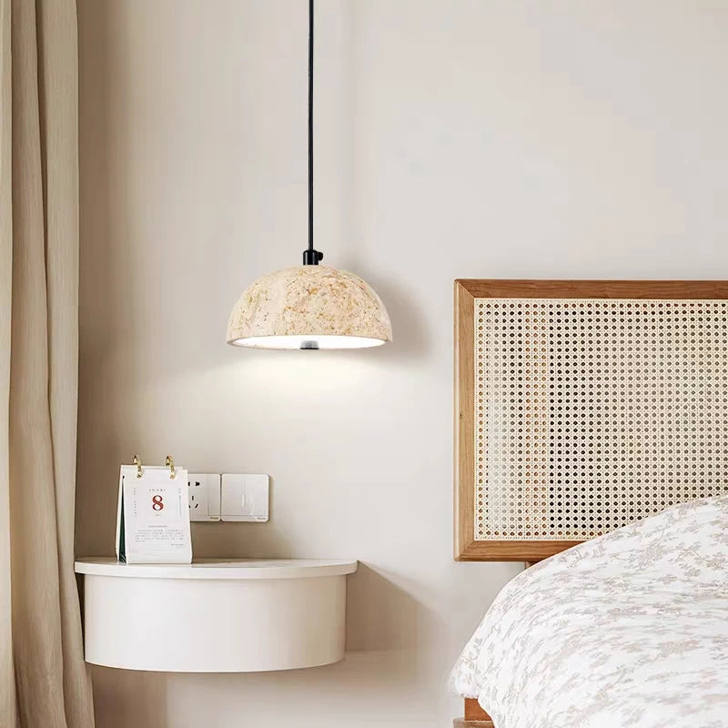 Retro nordic wabi-sabi stone chandelier for a zen atmosphere