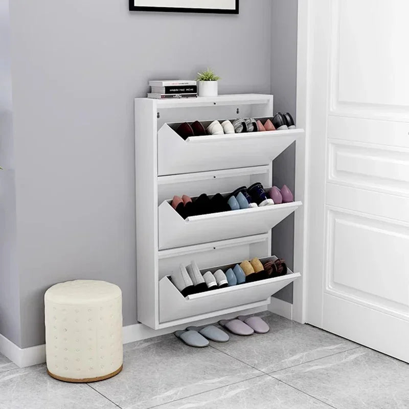 modern wooden shoe rack for stylish indoor storage