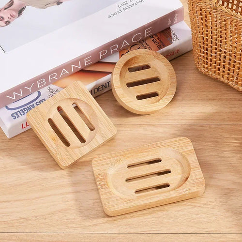 natural bamboo soap box for bathroom - vue 3 sur 11