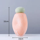 decorative glass vase with lid for artificial flowers