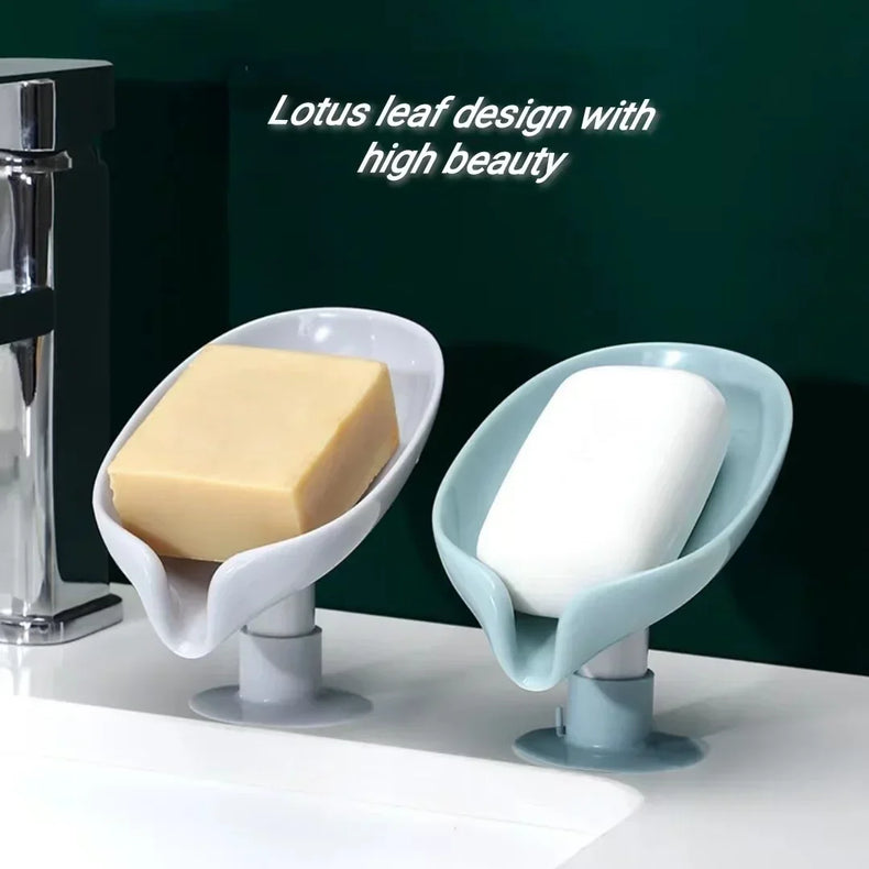 Creative lotus soap box with practical suction cup