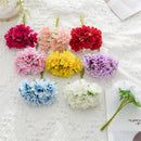 Mini artificial hydrangea flower bouquet for decoration and crafts