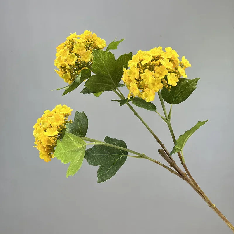 Artificial hydrangea branch silk flower garden decoration