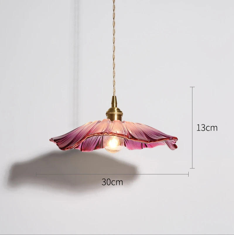 Modern glass chandelier with floral design for interior decoration