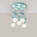 Modern LED carousel chandelier for children's princess room