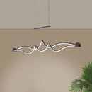 Simple and modern aluminium lamp for indoor lighting