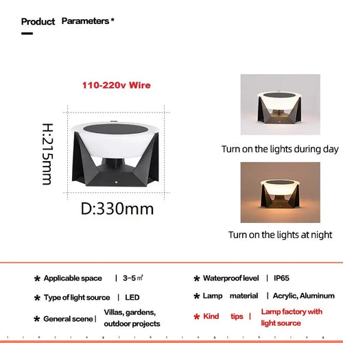 Solar LED garden and outdoor decorative lamp - vue 12 sur 12