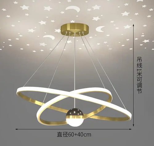 Modern silica LED pendant chandelier for restaurant and office - vue 15 sur 14