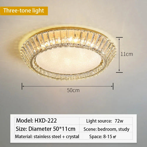 Luxury crystal ceiling light for elegant interior décor - vue 9 sur 10