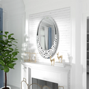 Decorative oval teardrop-shaped mirror for interiors