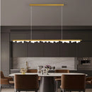 Modern minimalist black gold chandelier for interior decoration