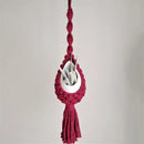 macrame wall hanger for air plants bohemian style