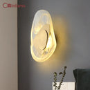 Creative LED glass wall light for art decoration
