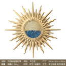 decorative wrought iron sunflower wall mirror