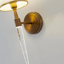 Retro American crystal wall light for living room decor
