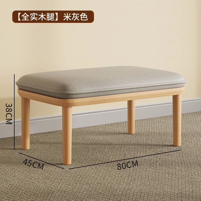 Nordic modern velvet stool unique and space-saving pouf