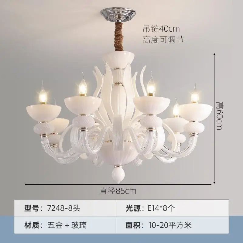 Chic nordic designer chandelier for modern and elegant lighting - vue 8 sur 8