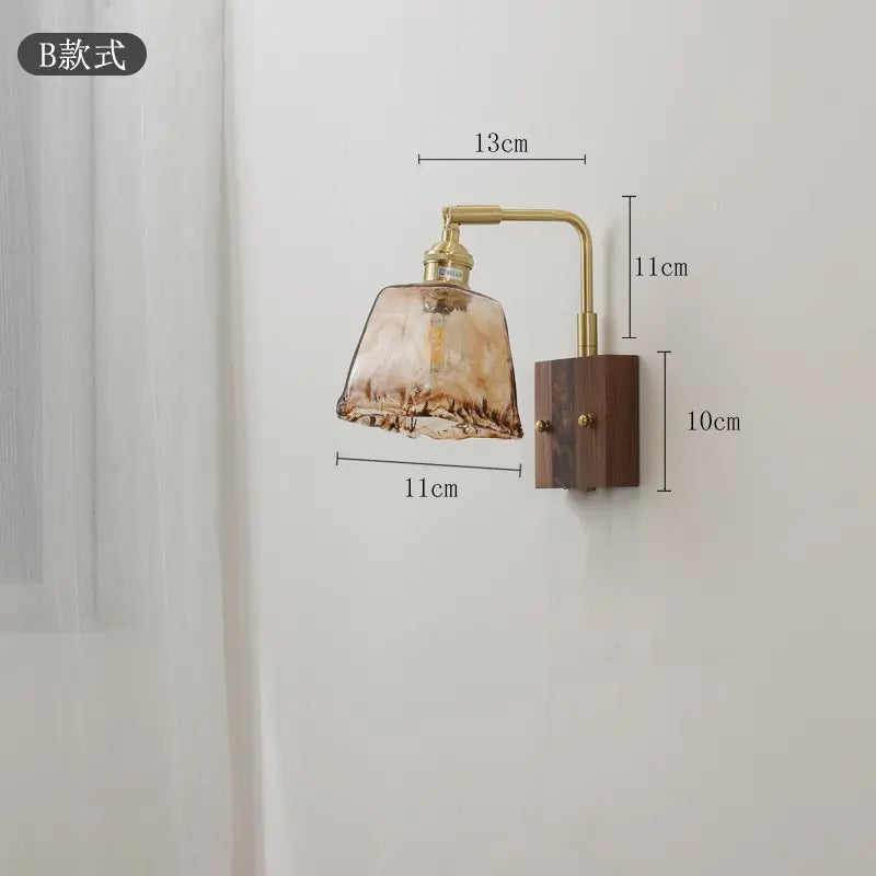 Retro Japanese-style wall light for interior decoration - vue 8 sur 9