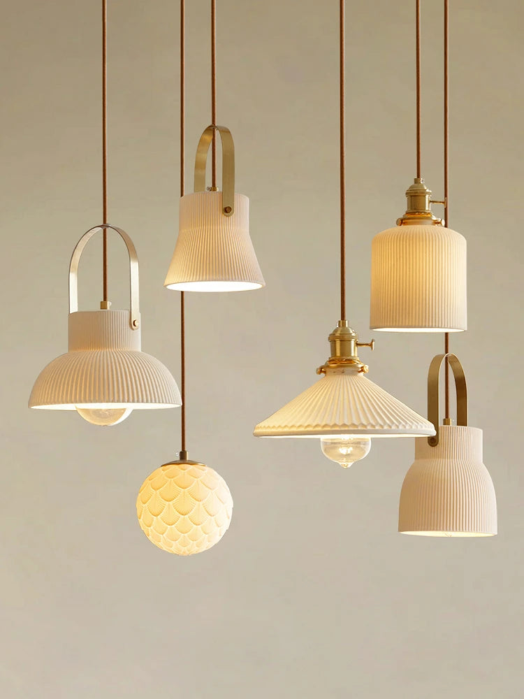 Japanese style ceramic lamp for restaurant and bar