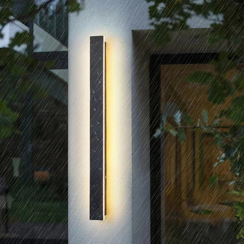 Modern waterproof LED outdoor wall light long strip - vue 3 sur 9