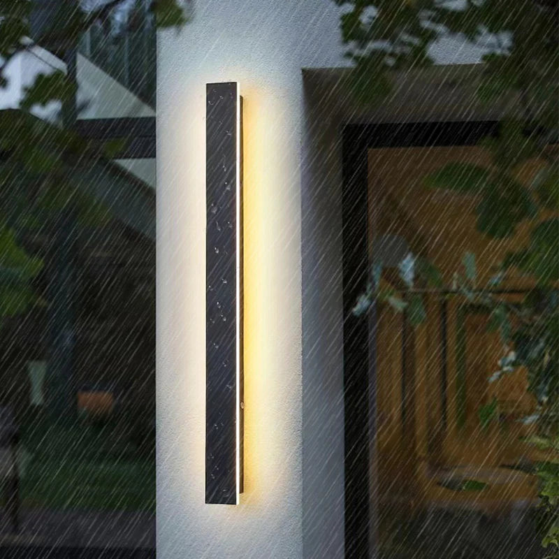 Modern waterproof LED outdoor wall light long strip
