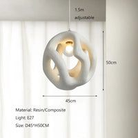Nordic creative wabi-sabi LED pendant light for home, restaurant, and bar