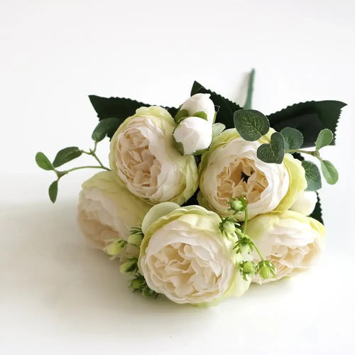 Small artificial flower bouquet for spring decoration and weddings - vue 19 sur 37
