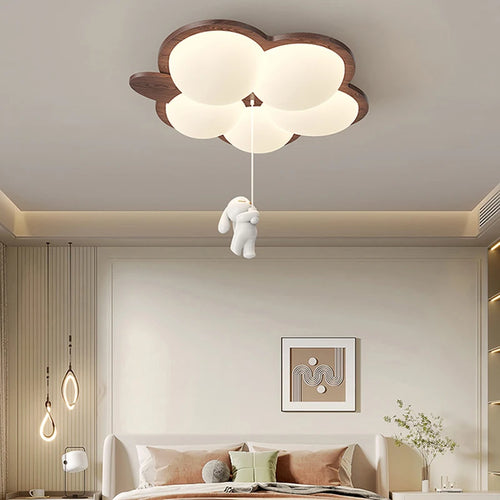Modern LED chandelier for children's bedroom smart creative lighting