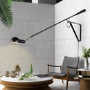 Nordic art deco iron LED wall lamp with elegant and rotating design
