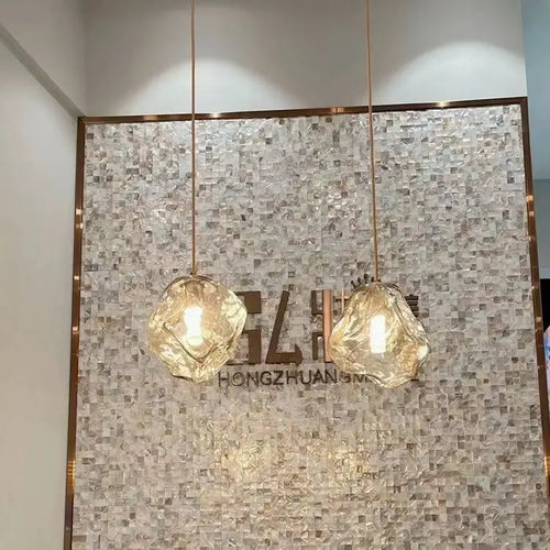 Smoked glass chandelier modern lighting for kitchen and bar - vue 4 sur 9
