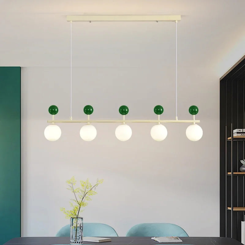 Modern metal and glass chandelier for interior decoration - vue 5 sur 22