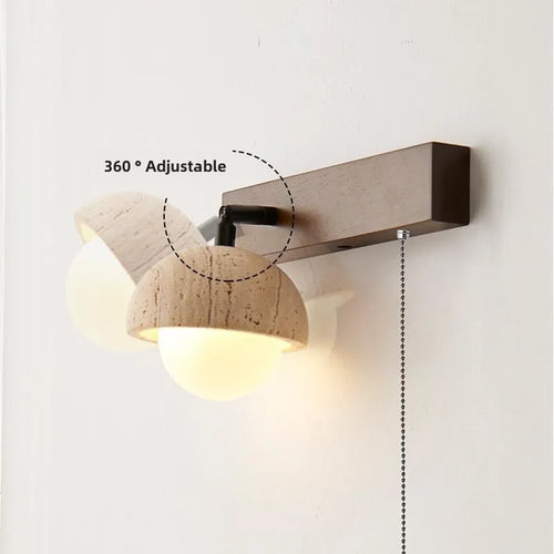 Creative wall light with switch and adjustable lighting angle - vue 5 sur 8