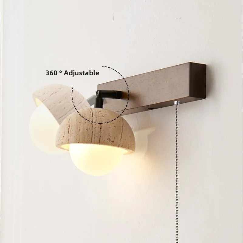 Creative wall light with switch and adjustable lighting angle - vue 5 sur 8