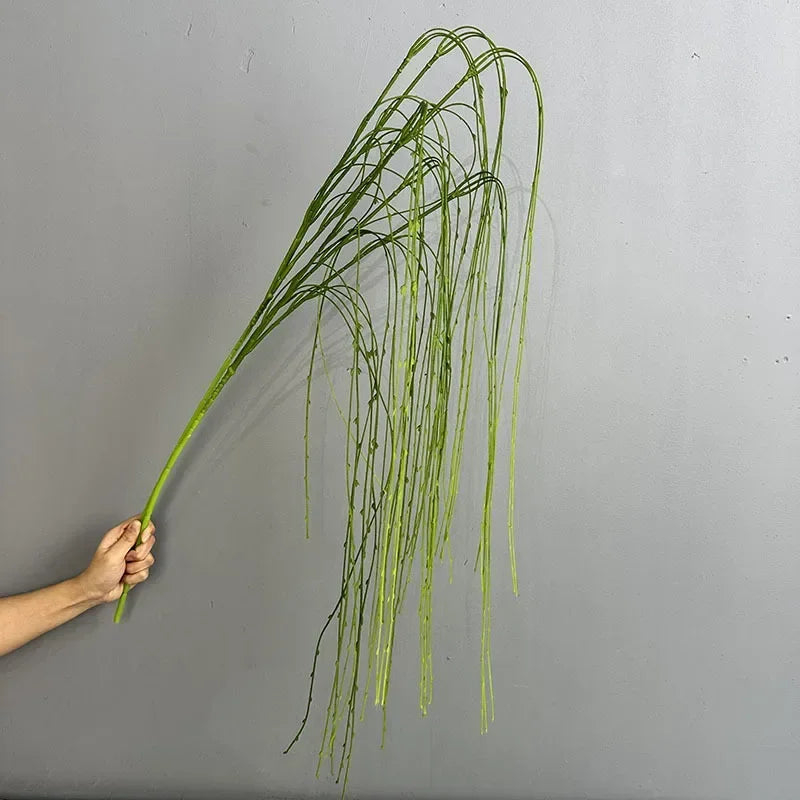 Artificial weeping willow plastic plant for indoor decoration