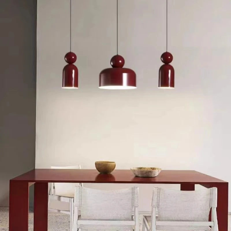 Adjustable nordic metal wire pendant light