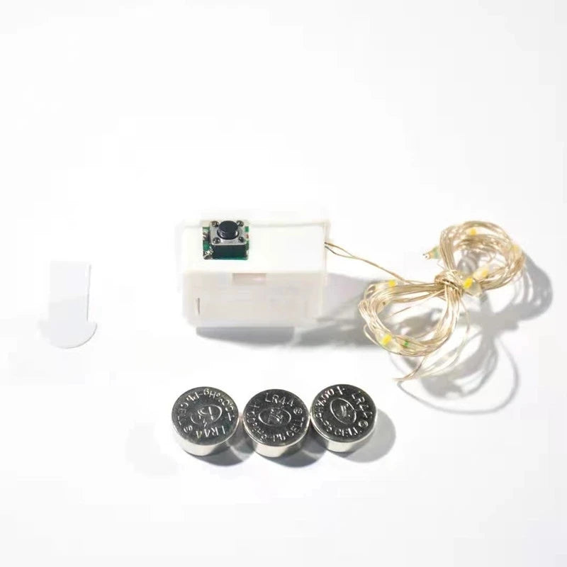 Set of 5 LED string lights for festive decorations - vue 6 sur 11