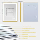 Illuminated mirror with gold frame and three-colour dimmable anti-fog LED lights